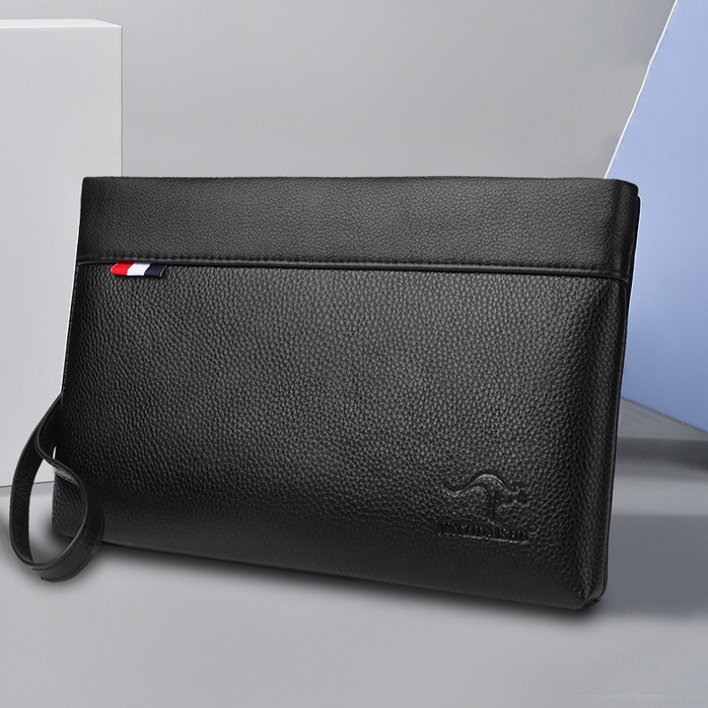 Leather Wallet Men - Men's Handheld Bag Business Large Capacity