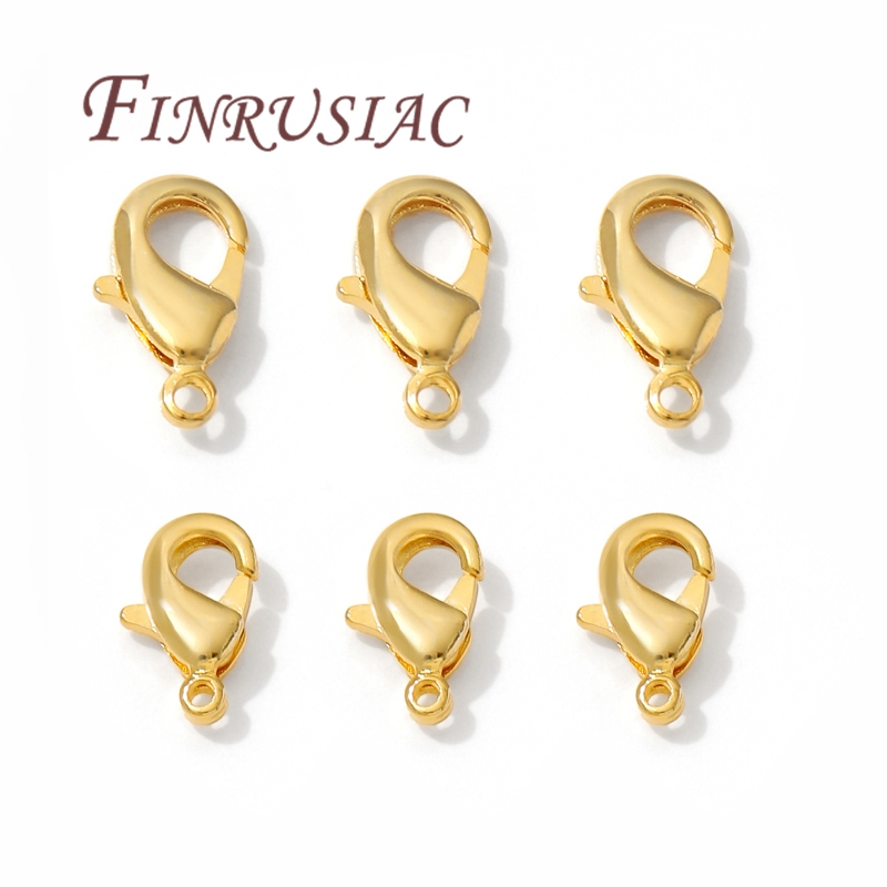 Gold Plated Jewelry - 10mm 12mm 18K Gold Plated Lobster