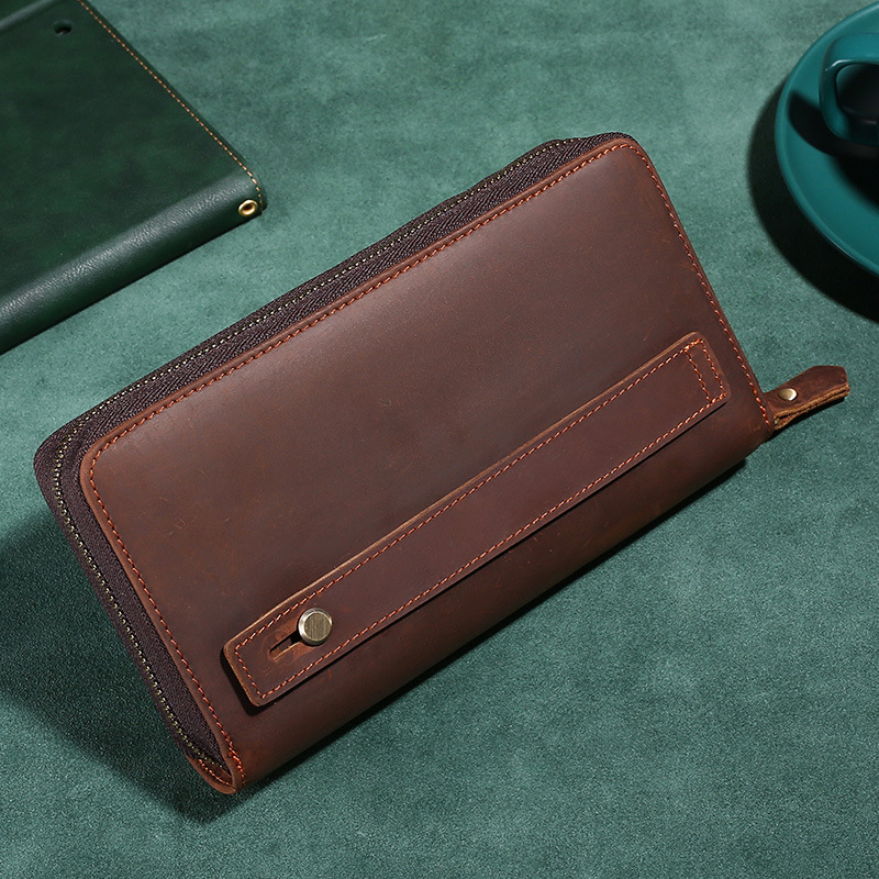Cow Leather Purse Large Capaci - огляд і ціна Leather Wallet Men