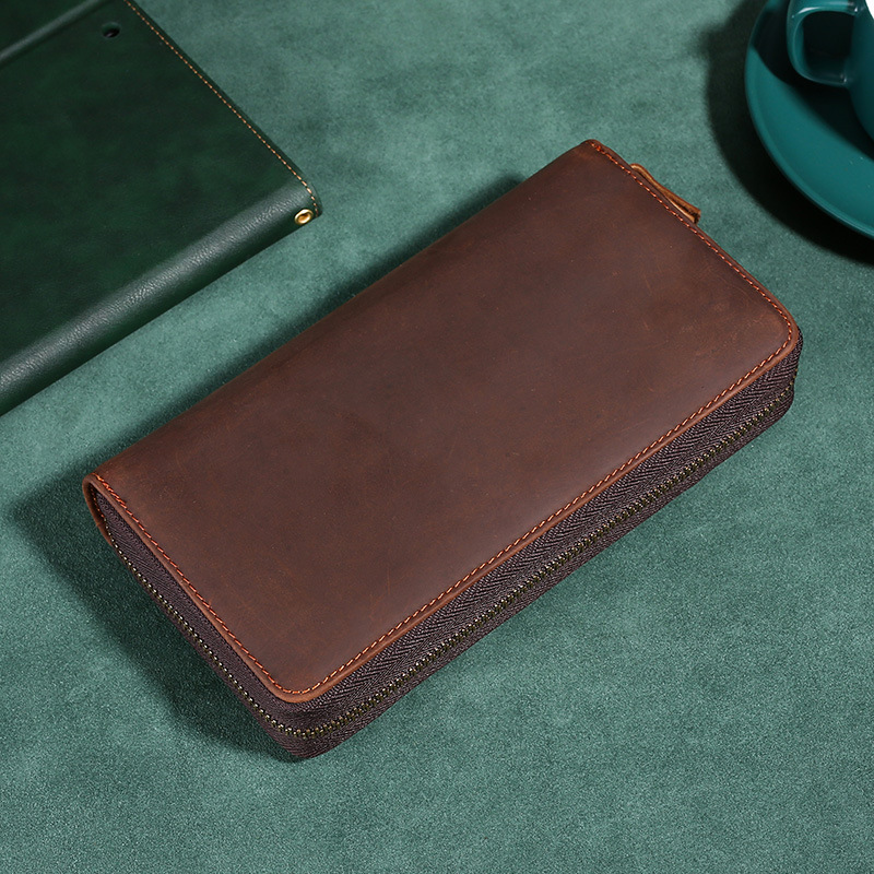 Cow Leather Purse Large Capaci - огляд і ціна Leather Wallet Men