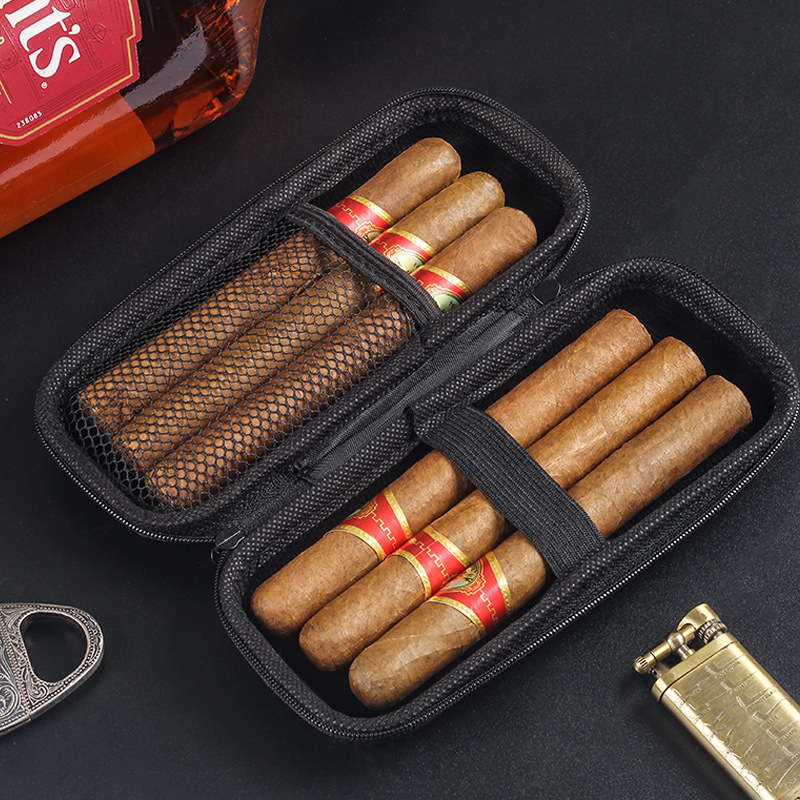 6-Count Portable Cigar Case Li - огляд і ціна Premium Cigar Case