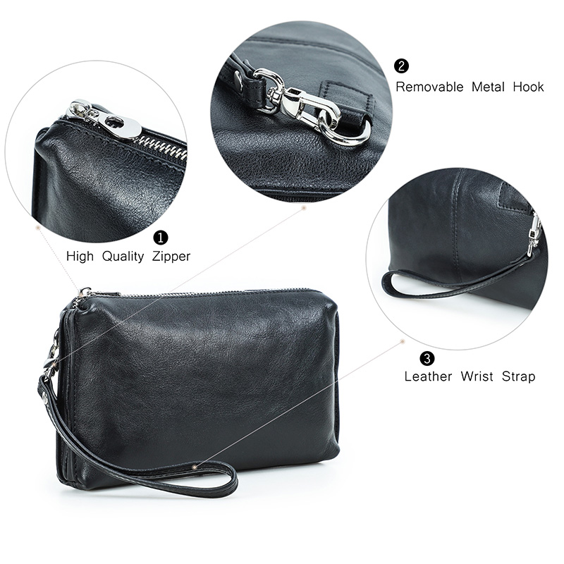 CONTACT'S Genuine Leather Hand - огляд і ціна Leather Wallet Men