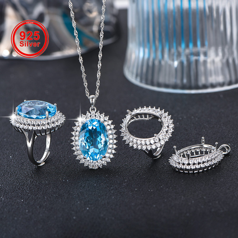13x18mm S925 Sterling Silver R - огляд і ціна Luxury Gift Set