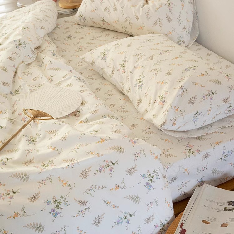 INS Fresh Pastoral Floral Bedd - огляд і ціна Silk Pillowcase